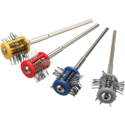 Pro Texturning Brushes Professional Polishing Grit Mounted Matt Wire Brush Jewelry Brush With Handle DIY Jewelry Making Tools