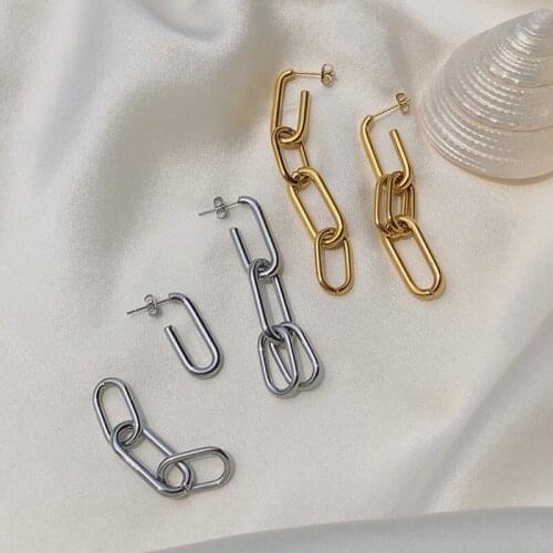 France Style Luxury Brand Design Detachable Long Chain Pendant Drop Dangle Earrings For Women Charms Ear Jewelry Gift