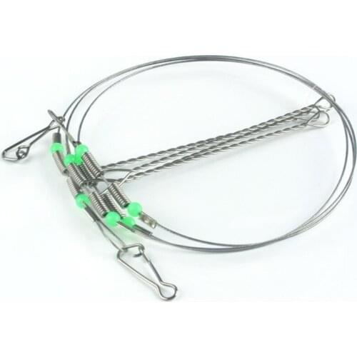 Stainless Steel Fishing Tool Rigs Wire Leader Anti-Winding Hooks Balance Bracket Fishing Tackle Accessories