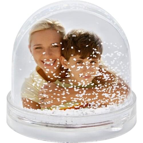 Custom DIY Gift photo snow globe,Picture snow globe, Plastic photo insert snow globe without the water and paper