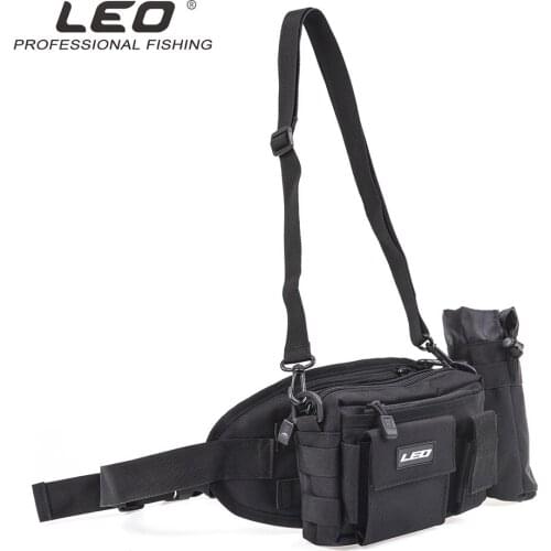 Leo Fishing Tackle Bag Pesca Portable Men Shoulder Waist Backpack Multifunction Vissen Tools Carrier Fishing Lure Storage Bag
