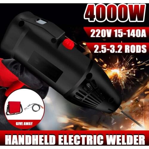 NEW 220V 4000W Electric Welding Machine Automatic Digital Intelligent Welding Machine Current Thrust Adjustment Knob with Bag