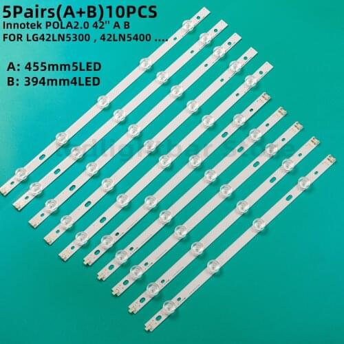 LED Backlight bar For LG 42"TV Innotek POLA2.0 42'' A B T420HVN05.0 42ln570v 42LN5400 42LN5300 T420HVN05.2