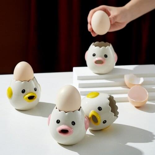 Creative Ceramic egg yolk egg white separator Food grade Egg Tool Gadgets Egg Divider Baking Tool Home Use Kitchen tools