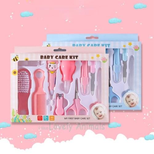 Baby Health Care Kit Newborn Nail Hair Thermometer Grooming Brush Kit Clipper Scissor Multifunction Kid Toiletries Kit Baby Care