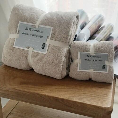 1 Bath Towel +1Towel Super Absorbent Big microfiber Bath Towel Soft Adult Men And Women Wash face towel wholesale Factory Direct