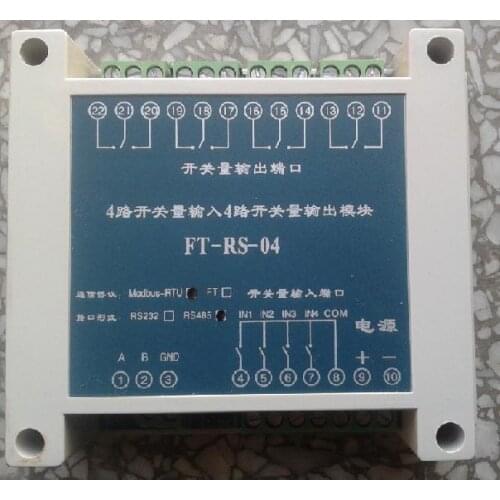 4-channel Switch Quantity Input and Output Module Relay Control Industrial Control Board Relay Control Module Output Module