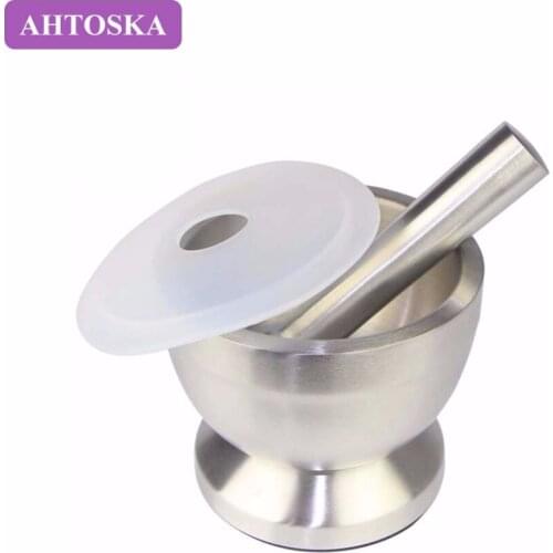 AHTOSKA Stainless Steel Garlic Press Pepper And Spice Grinder Kitchen Practical Garlic Tool