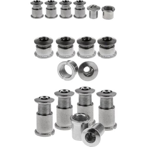 Stainless Steel Crankset Bolts Chainring Bolts Chainwheel Bolts Silver-A,B,C Set