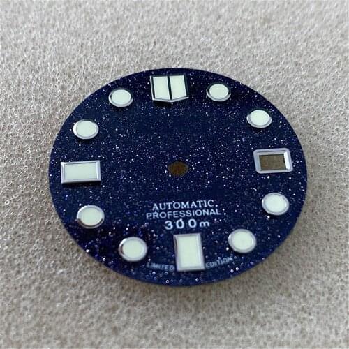 28.5MM Super Luminous Starry Sky Watch Dial for MOD 007 NH35/4R36 Watch Movement Modification Part