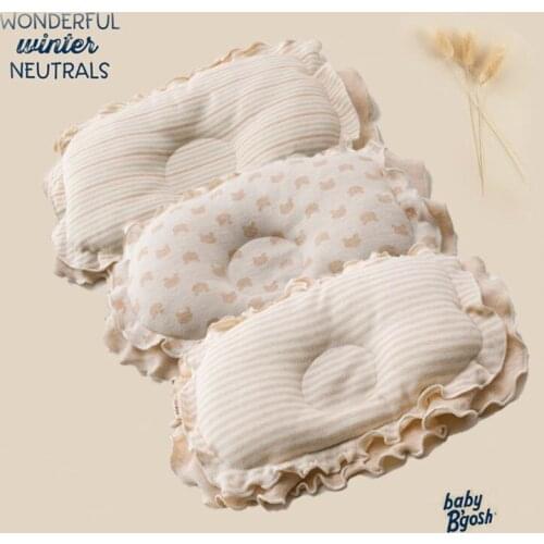 Baby Products New Color Pure Cotton for Newborn Baby Stereotyped Pillow Anti-Eccentric Headrest Male Female Baby Small Pillow