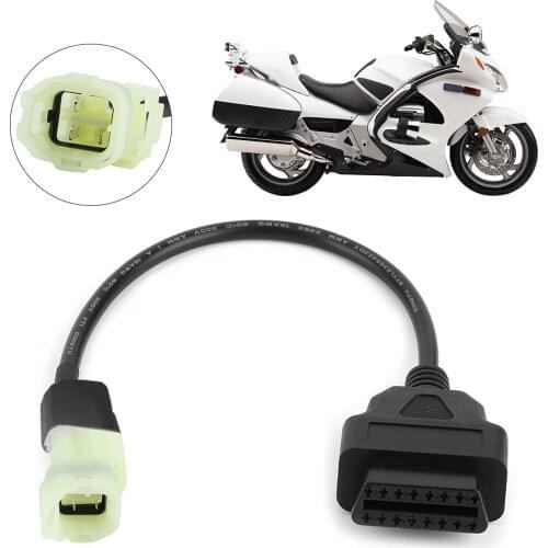 Motorcycle Diagnostic Connector OBDII OBD 2 To 3 Pin Connector Adapter Cable For Honda Motorbike