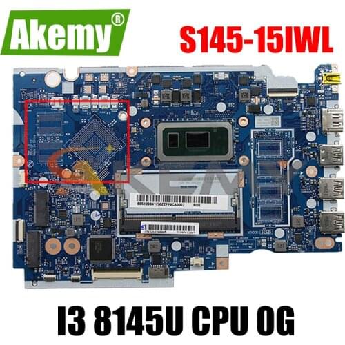 For Lenovo Ideapad S145-15IWL V15-IWL laptop motherboard FS441 FS540 NM-C121 5B20S41726 5B20S41725 CPU I3 8145U 0G Mainboard