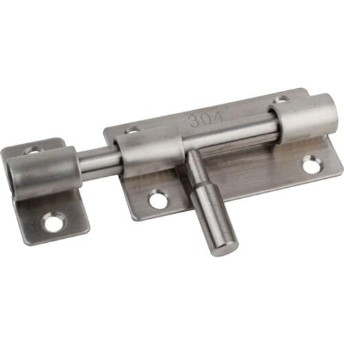 Stainless Steel Door Bolts Security Door Guard Flush Latch Slide Bolt Lock Hardware