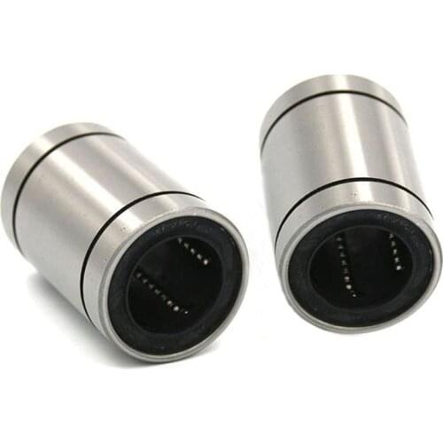 2PCS Linear Bearing LM8UU LM10UU LM16UU LM6UU LM12UU LM3UU Durable Industry Tools for 3d Printer Carbon Chromium Steel