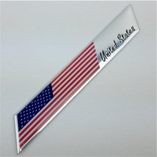 3D Metal France US UK Italy Flag Car Sticker Accessories Stickers for Renault Peugeot Cruze Chevrolet Ford Focus VW Benz BMW