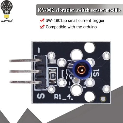 3pin KY-002 SW-18015P Shock Vibration Switch Sensor Module for arduino Diy Kit