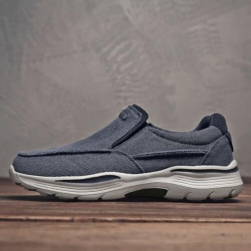 Mens Casual Shoes Canvas Breathable Loafers Men 2021 New Male Comfortable Outdoor Walking Shoes Classic Loafers Men Sneakers