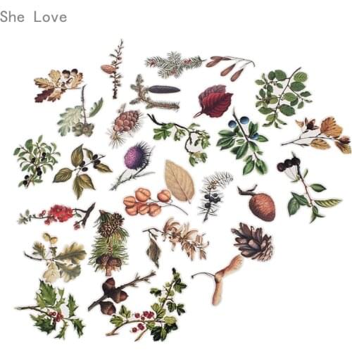 Chzimade 29pcs Pine cone Autumn Scrapbooking Stickers Decorative Sticker DIY Craft Photo Albums Decals