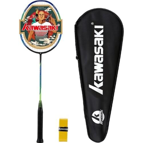 Genuine Kawasaki 6U Light Racquet SuperLight Badminton Racket Speed L3 588 Fiber Single with Grip Sports Raquets