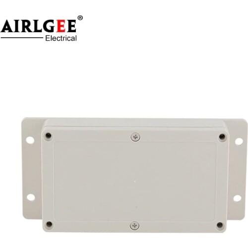 158 * 90 * 46mm gray outdoor ABS plastic waterproof electrical junction box with earmuffs electrical box wall-mounted sealed box