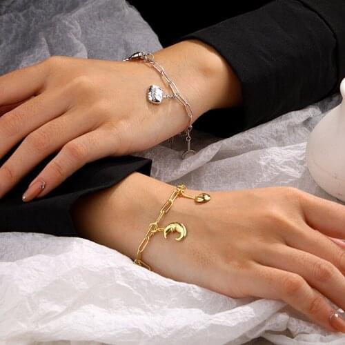 Silvology 925 Sterling Silver DIY Halloween Bracelets for Women Pumpkin Ghost Broom Element Creative Bracelets Hallowmas Jewelry