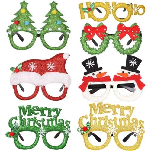 Santa Claus Hat Snowman Glasses Adult Kids Toy Gift Christmas Party Supplies for photography, Christmas, party