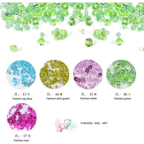 Mix Transparent Elf Beads Crystal Diamonds Nail Art Decorations Pure Shiny Caviar Bead 3d Manicure UV Gel Polish DIY New Arrival