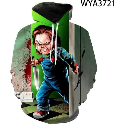 Spring And Autumn Hoodies Doll Sweatshirts 3D Printed Men Women Children Fashion Boy Girl Kids Pullover Jacket Casual Tops