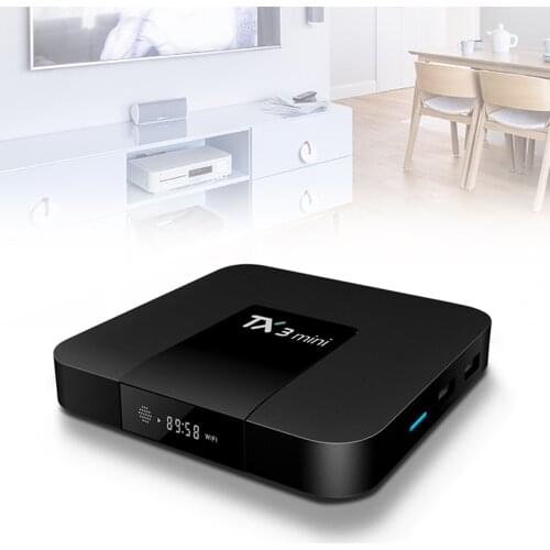 1 PC TX3 mini Android 7.1 Smart TV BOX 2GB 16GB eMMC S905W Quad Core Set top box H.265 4K WiFi Media player for Smart TV