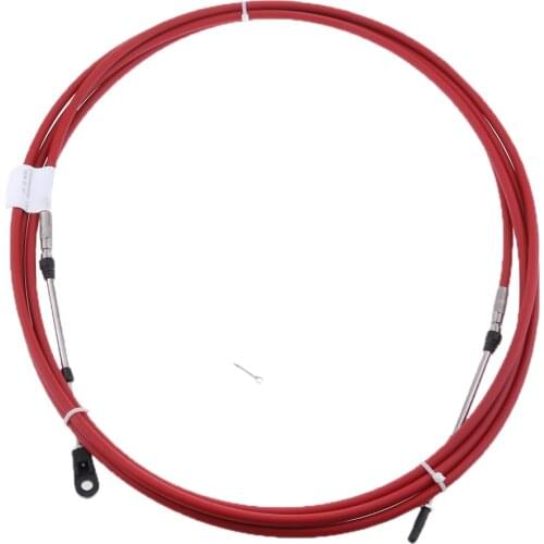 Universal Throttle Cable Red for Marine Boat Motor Control Lever 18 FT
