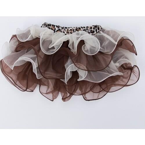 Baby Girl Tutu Skirt Flounced Lolita Pink Multi-color Leopard-print Ruffles Lace Free Shipping Summer Style 2019 New Fashion