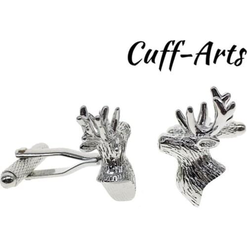 Cufflinks Mens Cute Fashion Deer Head Cuff Links Anniversary Gift Wedding Party Jewelry Cufflinks C10056