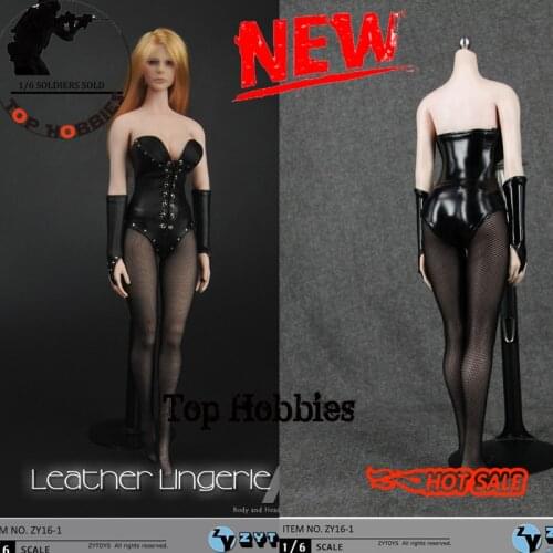 ZYTOYS ZY16-1 1:6 Female 1 6 scale clothing suit Clothes corset Leather lingerie suit Fit 12" PH Action Figure Body Figure Doll