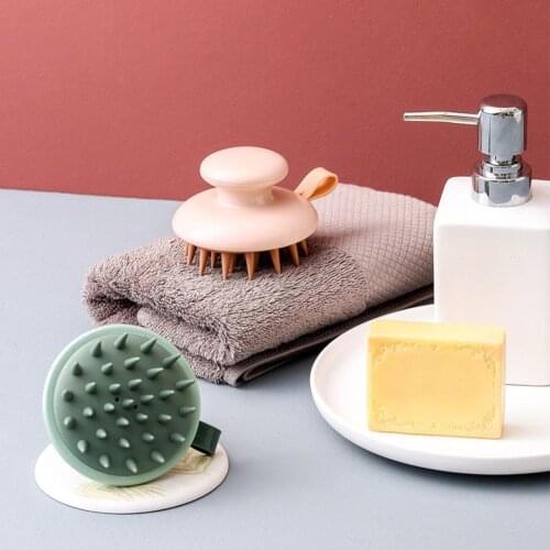 1pcs Hair Washing Comb Silicone Head Massage Brush Body Shampoo Scalp Massage Brush Comb Hair Washing Comb Shower Bath Brush