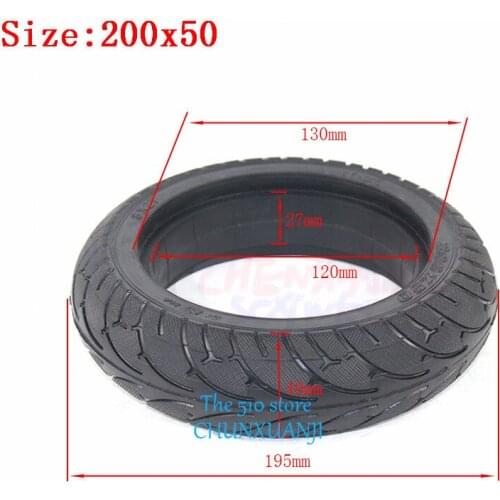 200x50 Solid Tire 8X2T For Speedway mini 4 Pro Rear Wheel 8 Inch Electric Scooter Tire RUIMA mini 4 PRO Rear Tire