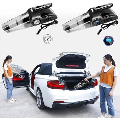 4 in 1 Car Tire Inflator Vacuum cleaner Digital Screen Air Compressor Pump B36B