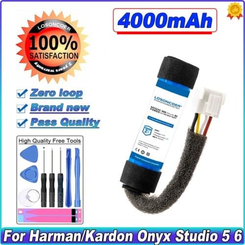 4000mAh ID997 Battery For Harman/Kardon HKOS6BLKSG HKOS6GRYSG Onyx Studio 5 6 CS-HKE500SL ID997 Speaker Batteries