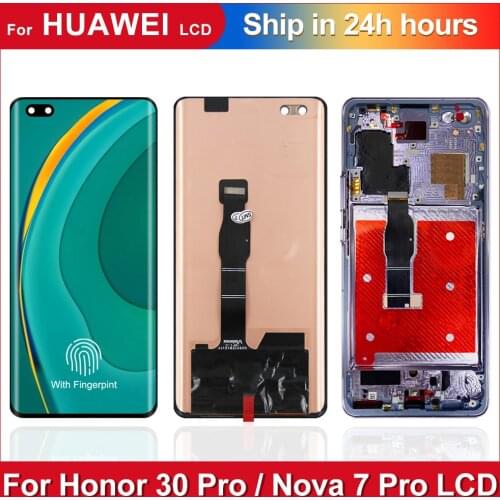 6.57" Original Screen for Huawei Honor 30 Pro LCD Display Digitizer Assembly Touch Display For Honor 30 pro Display for EBG-AN00