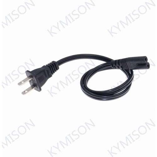 US NEMA 1-15P 2pin male plug to IEC 320 C7 AC Power Aapter Cord 50CM/150CM For Laptop Notebook