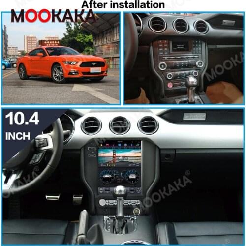 Tesla screen Android PX6 For Ford Mustang 2015 - 2019 Car Multimedia player Stereo Radio DSP CARPLAY GPS Navigation Head unit