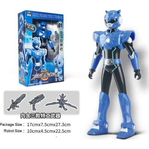 2020 Korea Mini Force Transformation Toys Electric Warrior Deformed Robot Action Figure Weapon Boy Toy Children Souvenir Gift