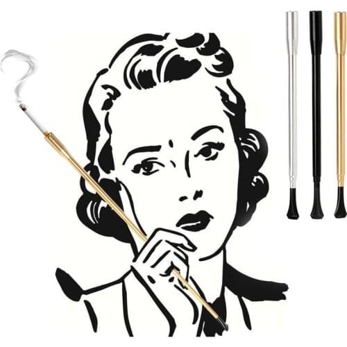 Hepburn Same Paragraph Cigarette Holder Retro Filter Smoking Pipes Telescopic Long Rod Photo Performance Prop Mouthpiece cigaret