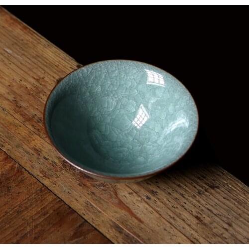 Individual special ceramic cups master cup single cup ice crack by hand hat to cup kung fu tea tea sample tea cup