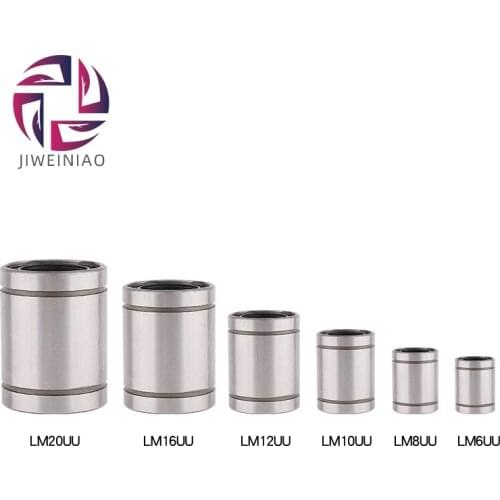 JIWEINIAO 12pcs/Lot LM10UU 10mm Linear Bushing CNC 10mm Linear Ball Bearing For 3D Printer Free shipping