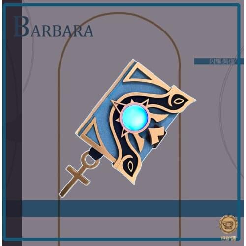Genshin Impact Barbara Cosplay Book Halloween Carnival Cosplay Costume Accessories Props
