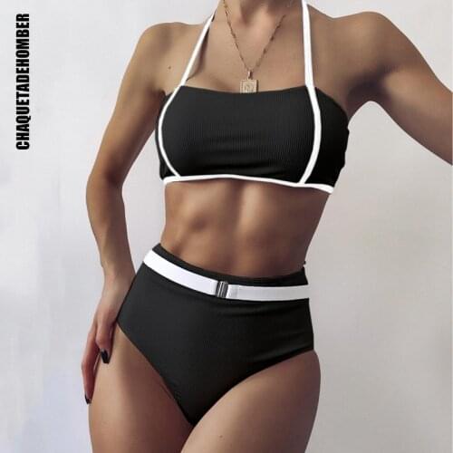 High Waisted Bikini Set Sexy Bikini Push Up Women Swimwear Belted Swimsuit For Women Bathing Suit Swimming Suit Beachwear Bather