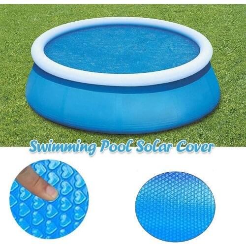Round Shape Pool Cover Solar Tarpaulin Swimming Pool Protection Cover Heat Insulation Film For Indoor Outdoor Pool Accessories