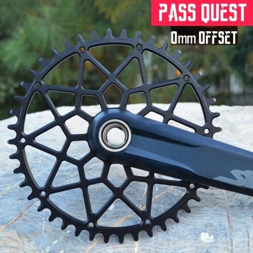 PASS QUEST Round Narrow Wide Chainring Crankset MTB Mountain Bike Chain Wheel Bicycle Gear Offset 0mm 30-44T M7100-9100