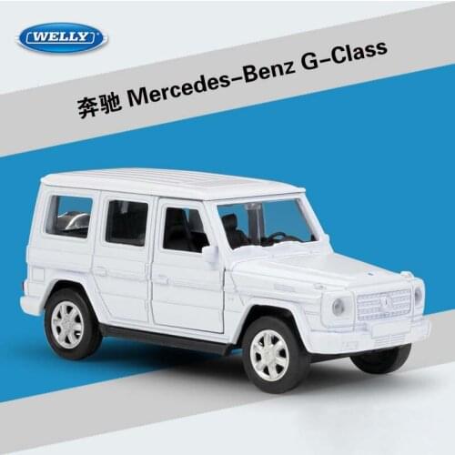Welly Diecast 1:36 High Simulator Benz G-Class Pull Back Car SUV Off-Road Model Car Metal Alloy Toy Car For Kids Gift Collection